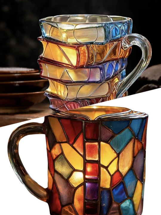 💋Christmas Limited Sale 49% OFF!!📚3D Painted Book Mug🍵