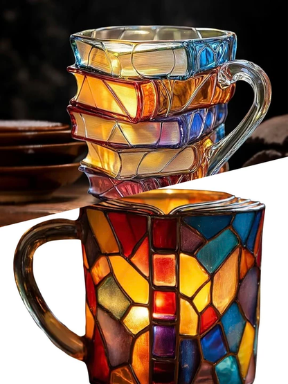 💋Christmas Limited Sale 49% OFF!!📚3D Painted Book Mug🍵