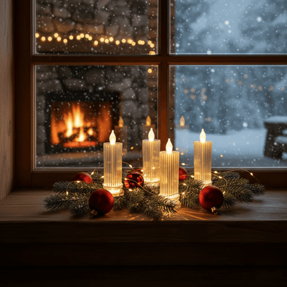 🕯️LED Crystal Candle Lights(4pcs in 1 set)🔥