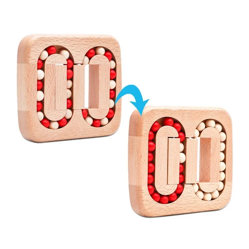 🏆Rotating Magic Bean Fingertip Toy Wood Puzzles