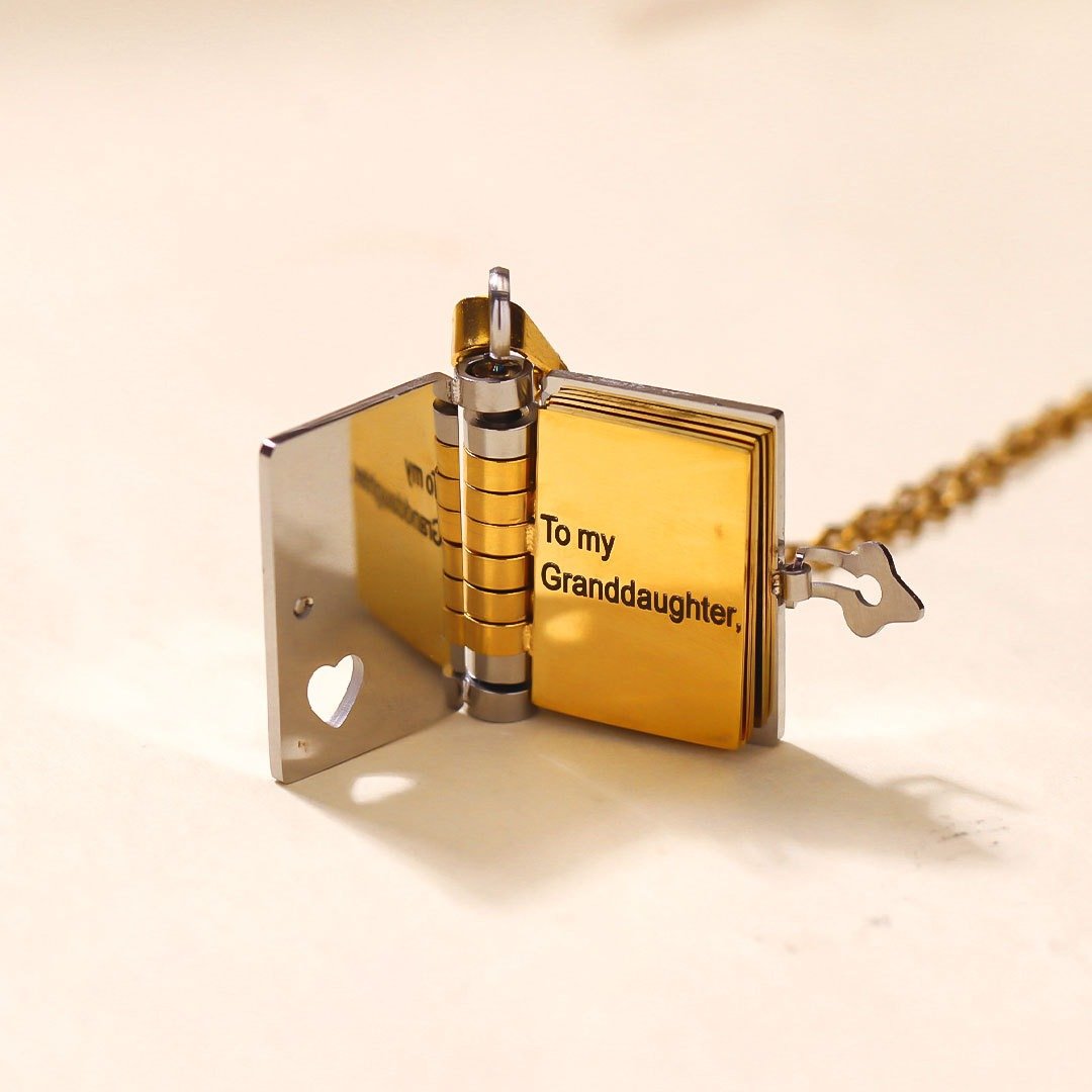 For Granddaughter - The Most Beautiful Chapter Book Necklace💋