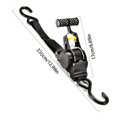 🏆 Pro Reinforced Heavy-Duty Auto-Retractable Ratchet Straps(Buy 2 Get Free Shipping)