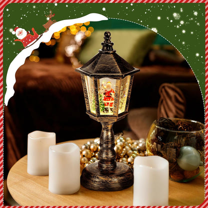 🏆🎄Christmas Snow Night Light with Music Luminous Decoration Lamp