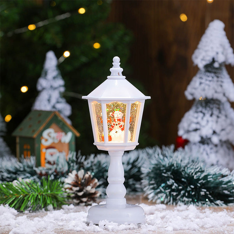 🏆🎄Christmas Snow Night Light with Music Luminous Decoration Lamp