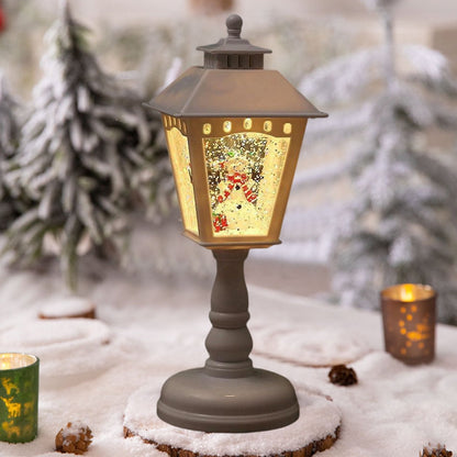 🏆🎄Christmas Snow Night Light with Music Luminous Decoration Lamp
