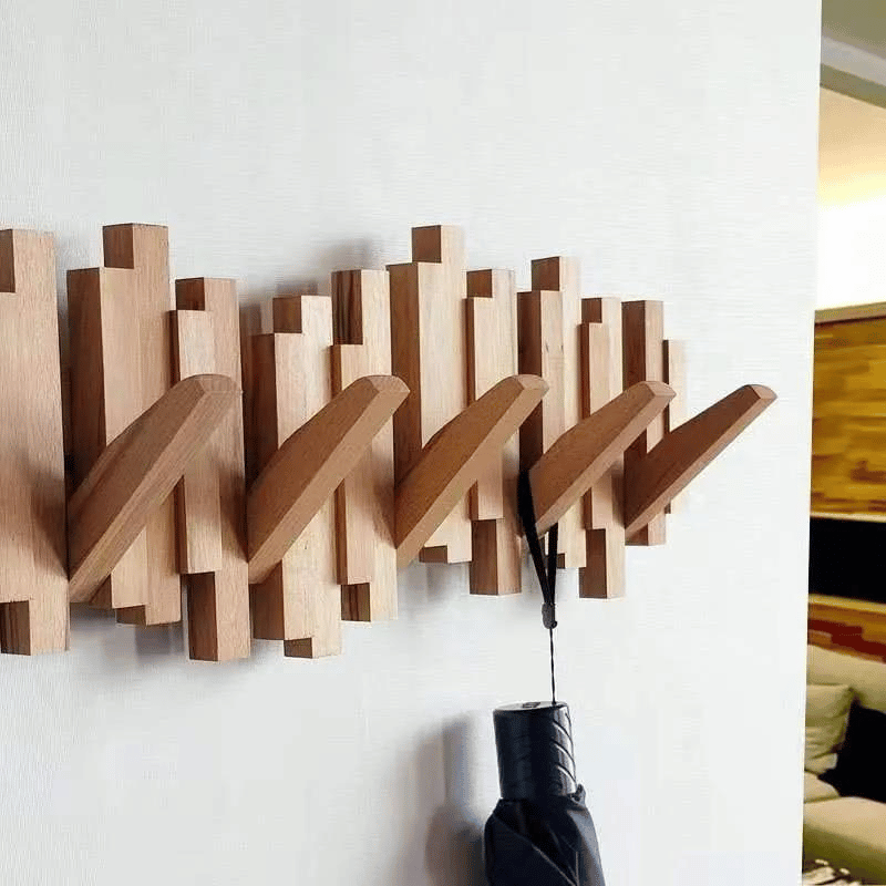 🏆👍Handmade Wooden Coat Rack