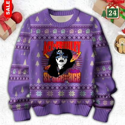 2025 Ace Frehley The Spaceman KISS Ugly Christmas Sweater🔥