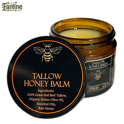 🔥Organic Grass-Fed Beef Tallow Balm With Raw Honey🔥