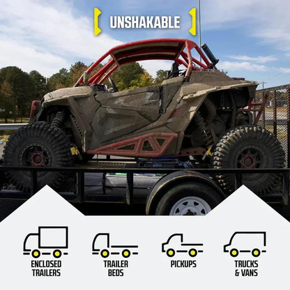 🏆 Pro Reinforced Heavy-Duty Auto-Retractable Ratchet Straps(Buy 2 Get Free Shipping)