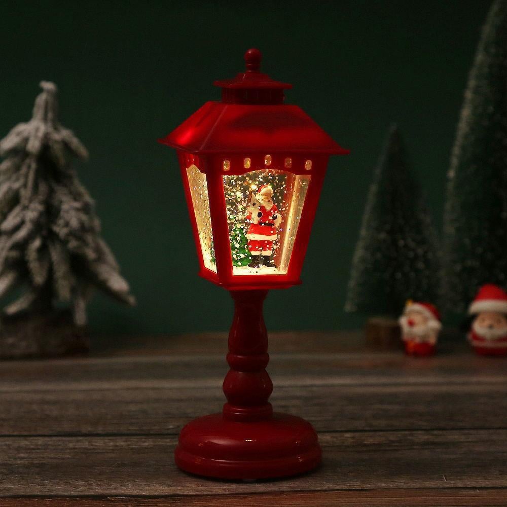 🏆🎄Christmas Snow Night Light with Music Luminous Decoration Lamp