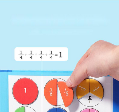 💋Montessori Magnetic Book Fraction Puzzle