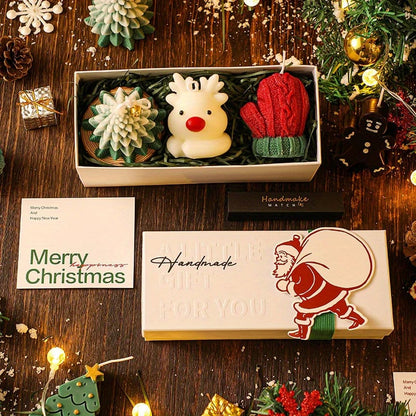 🎅Christmas three-piece scented candle gift set🦌💋
