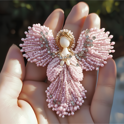 💋LAST DAY 50% OFF💖Handmade Pearl Angel Brooch