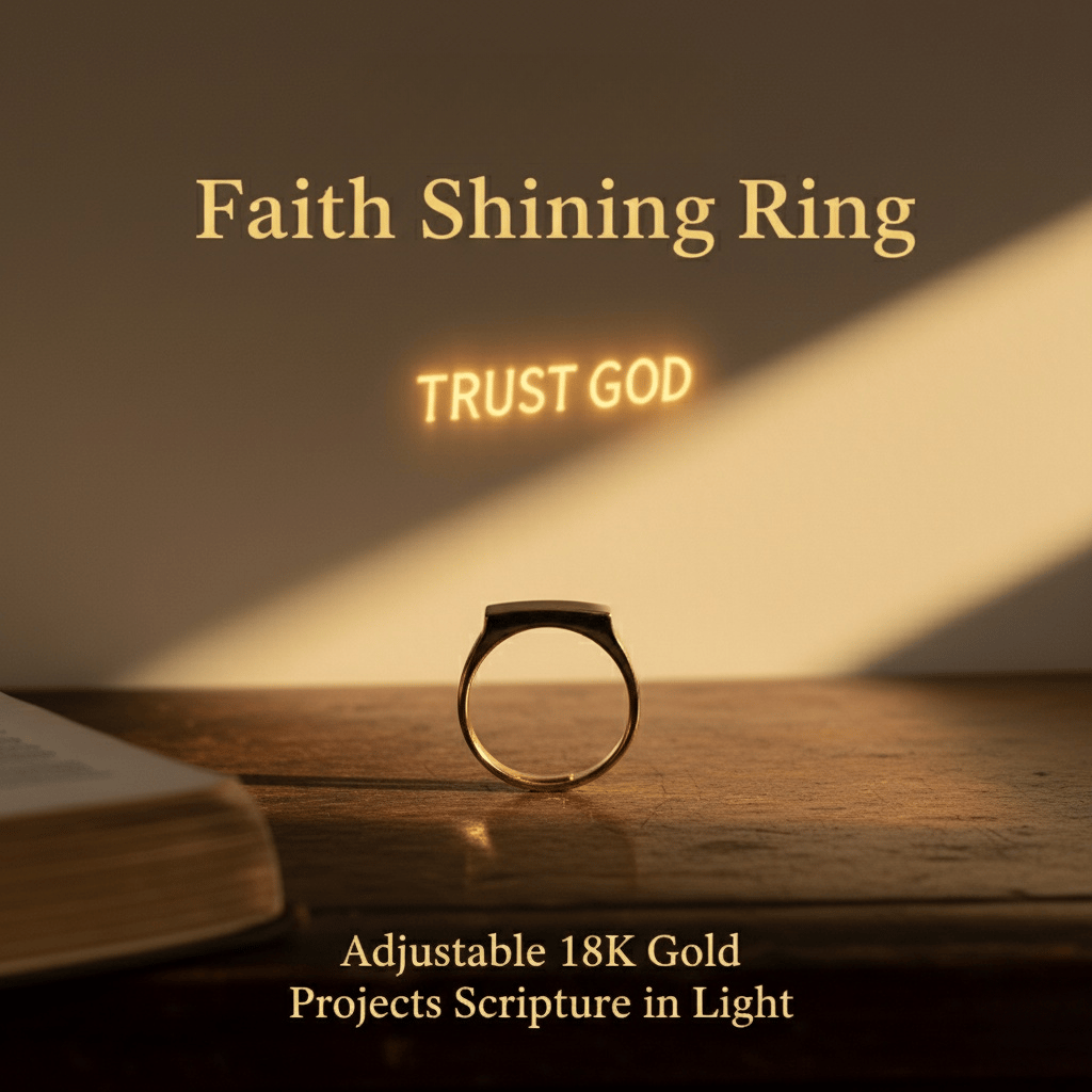 💋Last Day Promotion 49% OFF - ✝️Faith Shining Ring