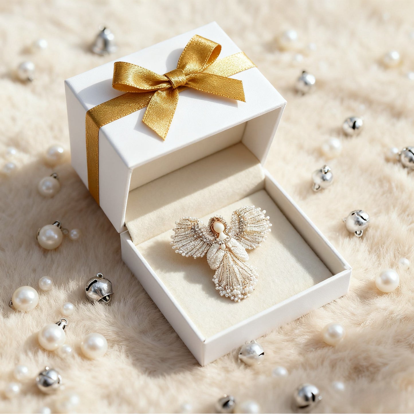 💋LAST DAY 50% OFF💖Handmade Pearl Angel Brooch