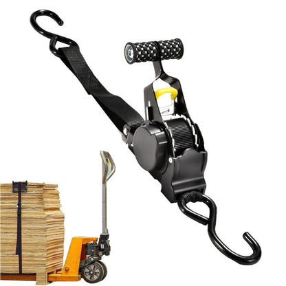 🏆 Pro Reinforced Heavy-Duty Auto-Retractable Ratchet Straps(Buy 2 Get Free Shipping)