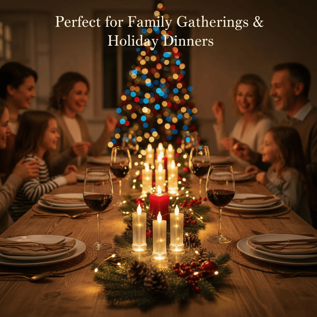 🕯️LED Crystal Candle Lights(4pcs in 1 set)🔥