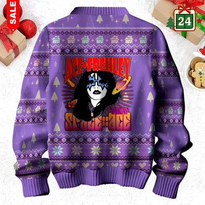 2025 Ace Frehley The Spaceman KISS Ugly Christmas Sweater🔥