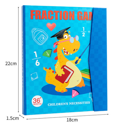 💋Montessori Magnetic Book Fraction Puzzle