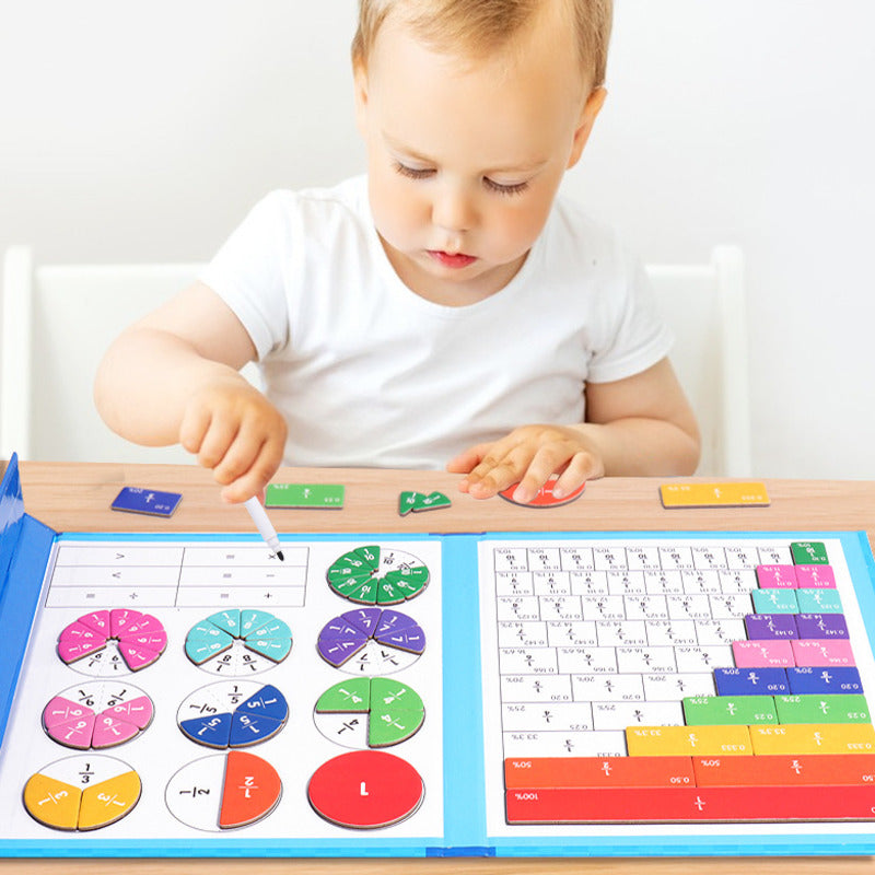 💋Montessori Magnetic Book Fraction Puzzle