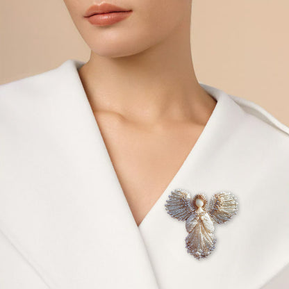 💋LAST DAY 50% OFF💖Handmade Pearl Angel Brooch