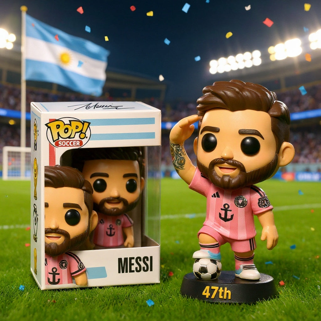 🔥 🐐 Messi 47th Trophy Collector Figure ✨️