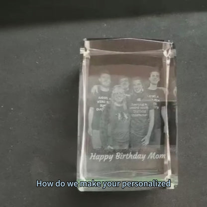 👦🏻👱🏻‍♀️Personalized 3D Photo Crystal Candle Holder🙎🏼‍♀️👧🏻💋