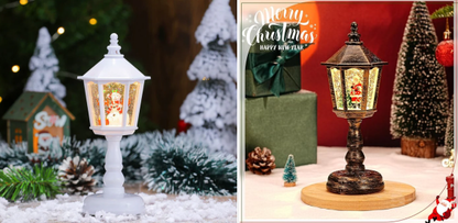 🏆🎄Christmas Snow Night Light with Music Luminous Decoration Lamp