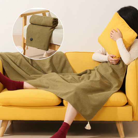 Portable Soft Zipper Electric Heated Blanket Shawl✨