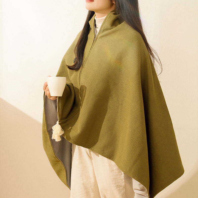 Portable Soft Zipper Electric Heated Blanket Shawl✨