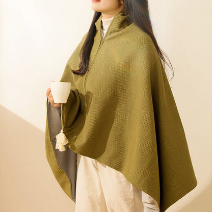 Portable Soft Zipper Electric Heated Blanket Shawl✨