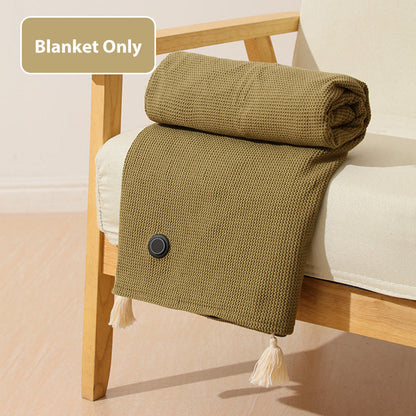 Portable Soft Zipper Electric Heated Blanket Shawl✨